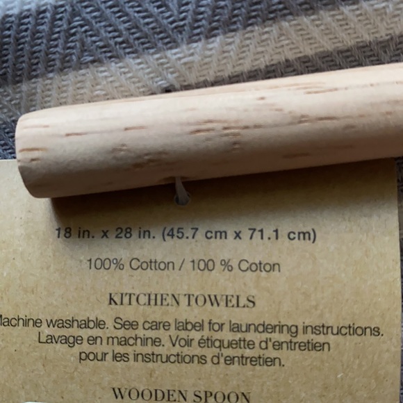 LAST SET - NEW ED joy kitchen towels & love wooden spoon set - Picture 6 of 6